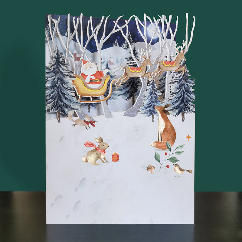 Paper cut art card pack 6 cards 2 designs