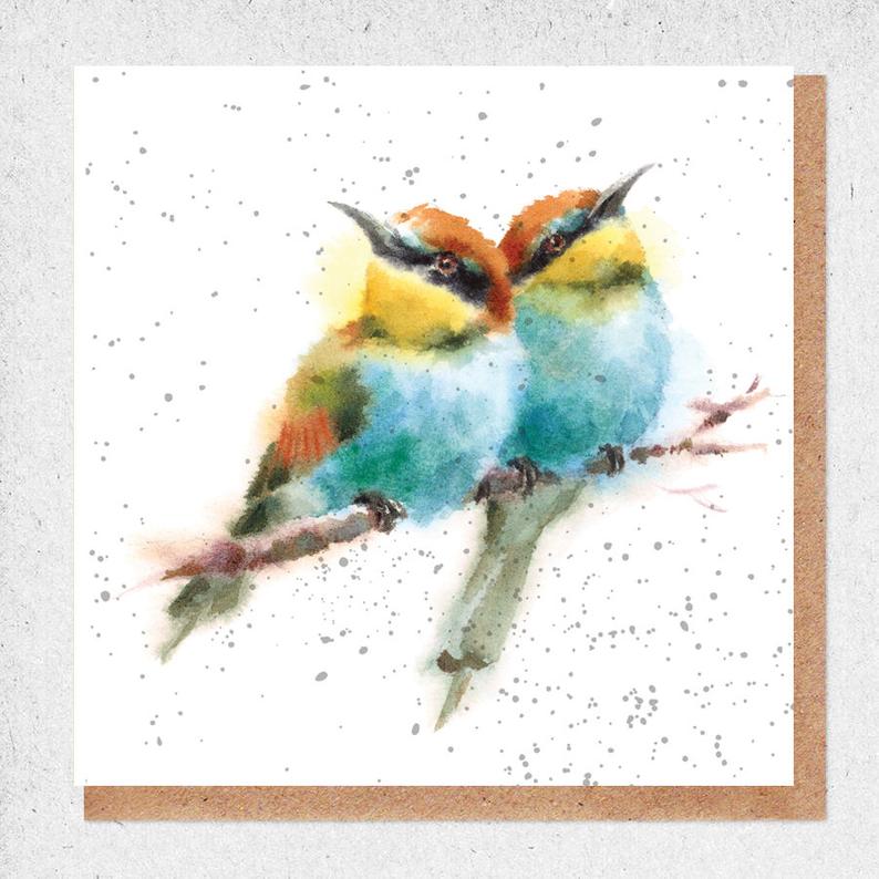 Love Birds Watercolour Card