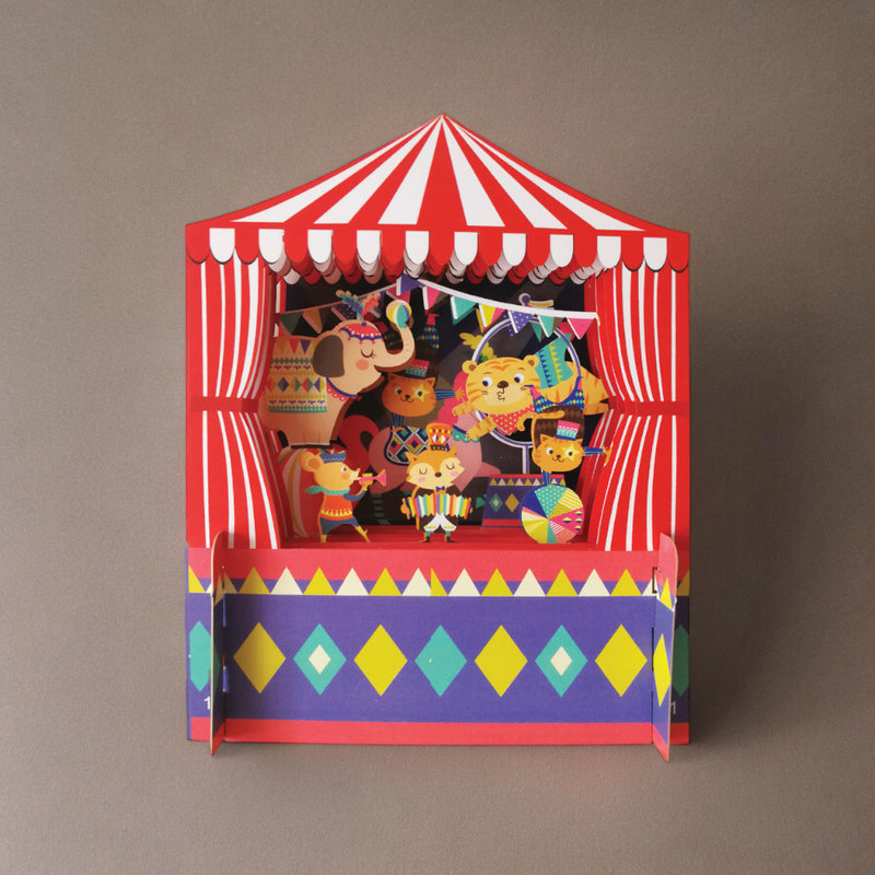 Children's Animals Circus 3D Pop Up Birthday Greeting Card