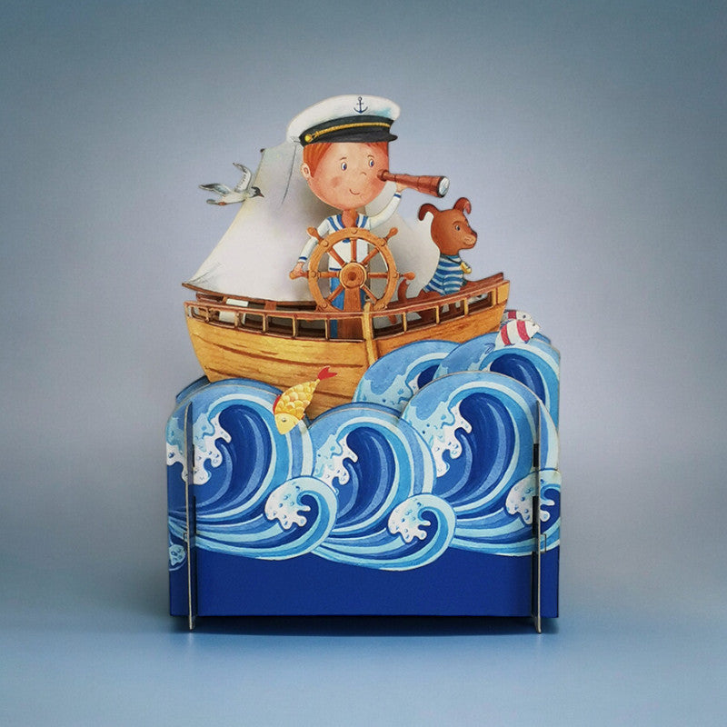 A little Sailor 3D Pop Up Birthday Greeting Card