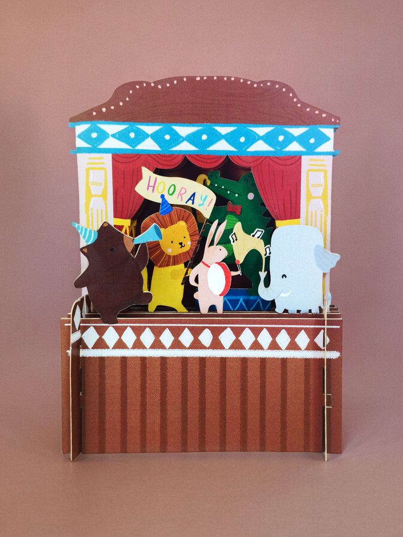 KID042 Children's pop up card-Theatre