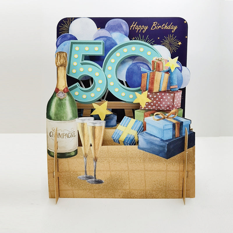Age 50 - pop up card