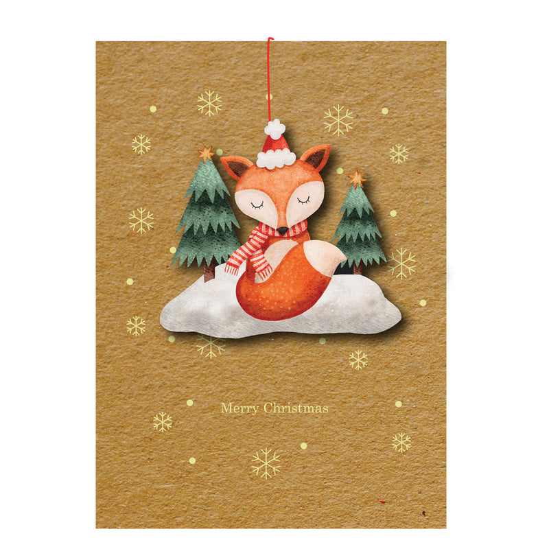 Wooden Ornament Christmas card Bundles