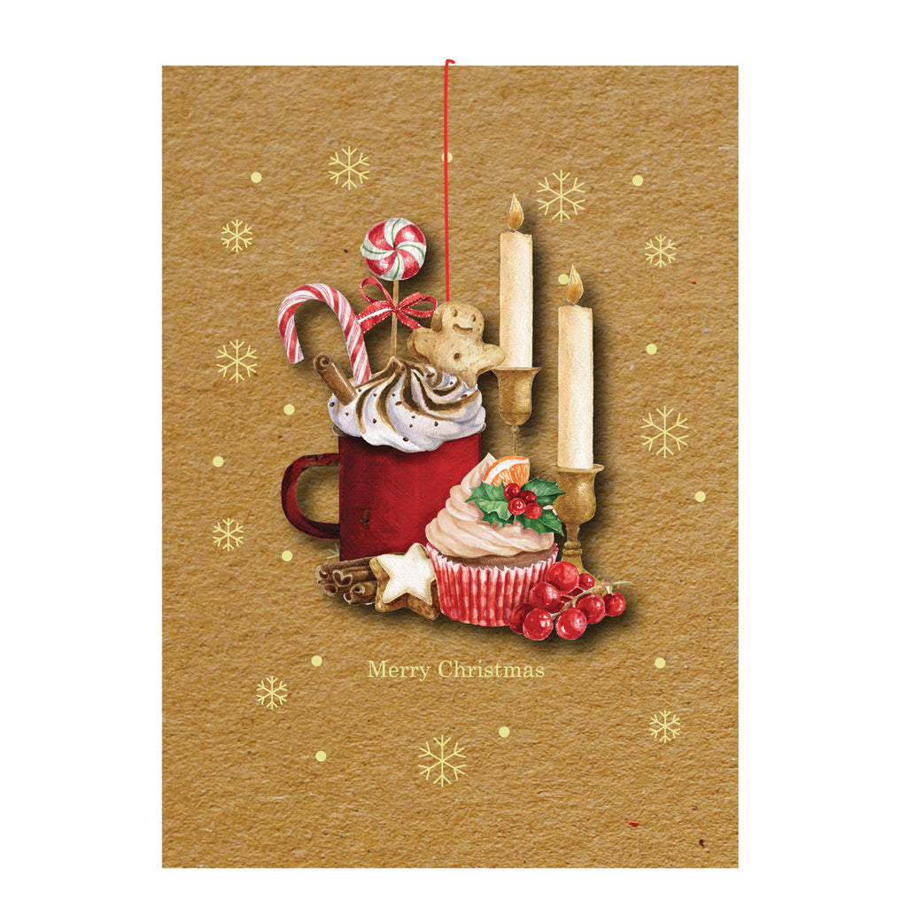 Wooden Ornament Christmas card Bundles