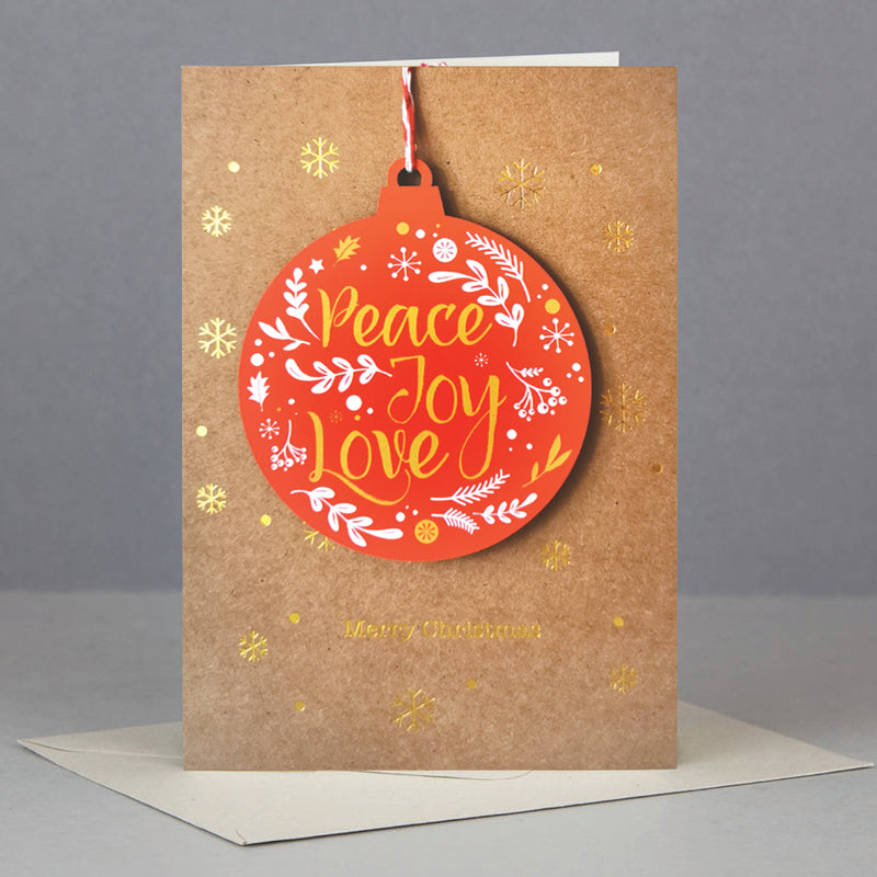 Copy of Copy of Wooden Christmas ornament card-ornament
