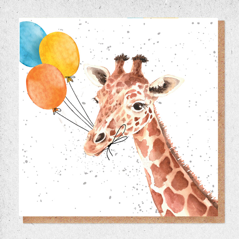 Giraffe Watercolour Card