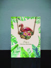 Flamingo Necklace Card