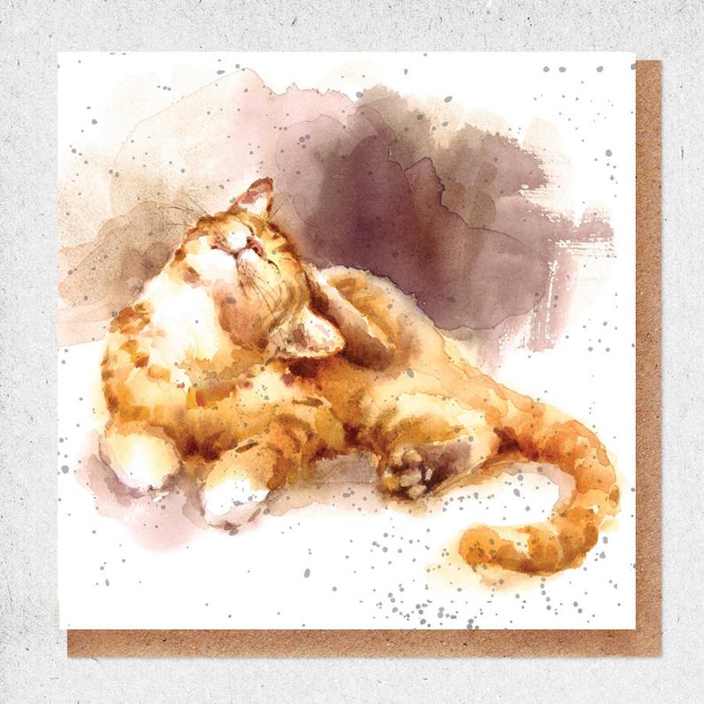 Kitten Watercolour Card